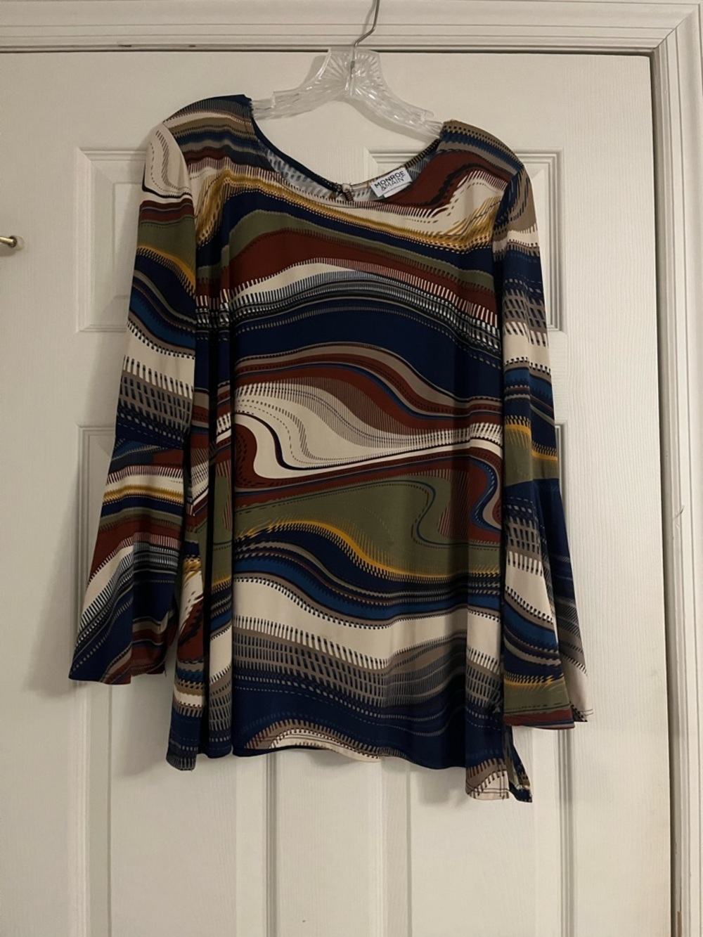 Monroe & Main Multicolor Striped Tank Top - Navy, Rust, Mustard, Cream